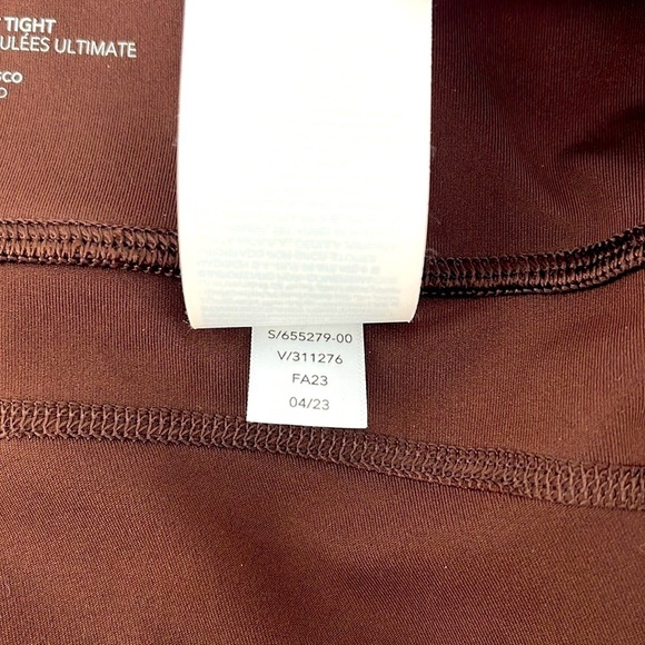 Athleta Ultimate Stash Craft Toasted Brown Colorblock 7/8 Tight Leggings Size XS - Picture 14 of 14